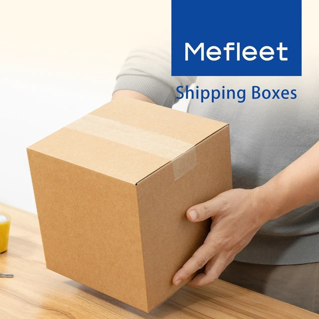 Alt view image 5 of 6 - 8x8x8" Shipping Boxes 25 Pack Corrugated Cardboard Square Box Brown 3 Layers, Bulk quantity, Packaging for Small Business, Mailer Mailing Packing Supplies
