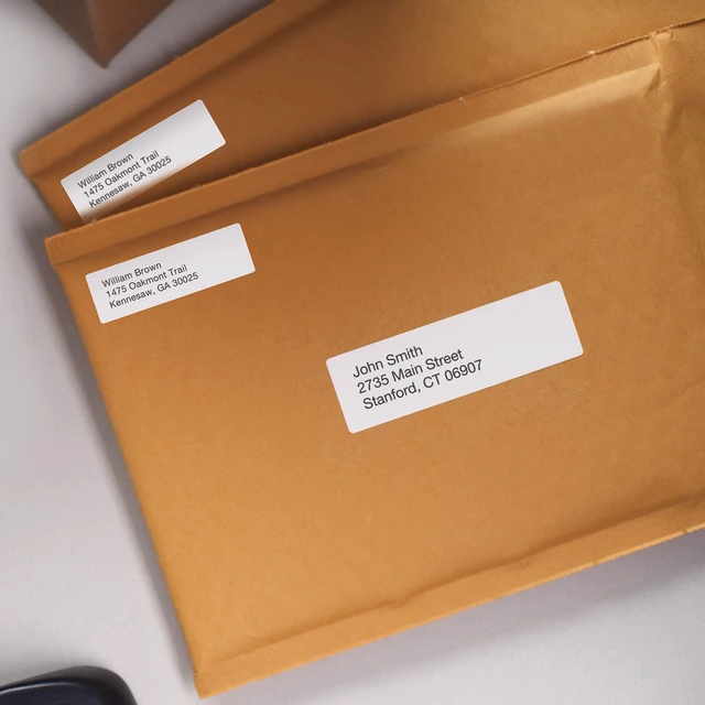 Alt view image 5 of 5 - Authentic LW Return Address Labels Labels for LabelWriter Label Printers White 3/4" x 2" 1 Roll of 500
