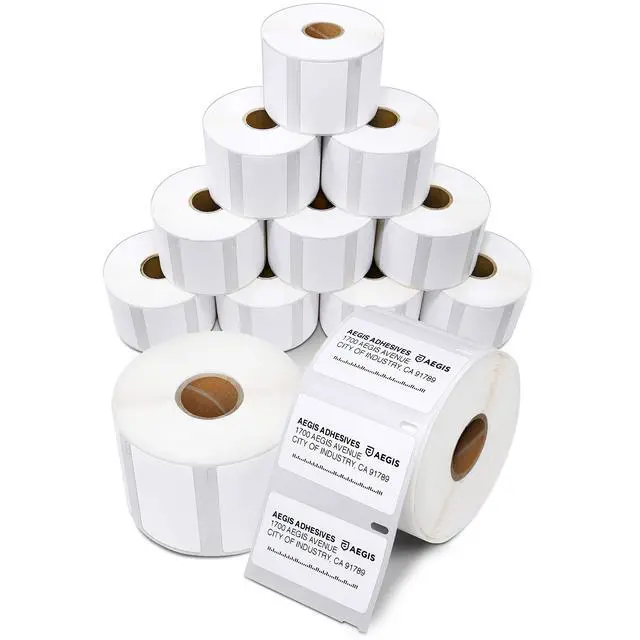 Main image of Compatible Direct Thermal Labels Replacement for DYMO 30334 (2-1/4" X 1-1/4") Barcode - Use with Labelwriter 450, 450 Turbo, 4XL Printers (12 Rolls)