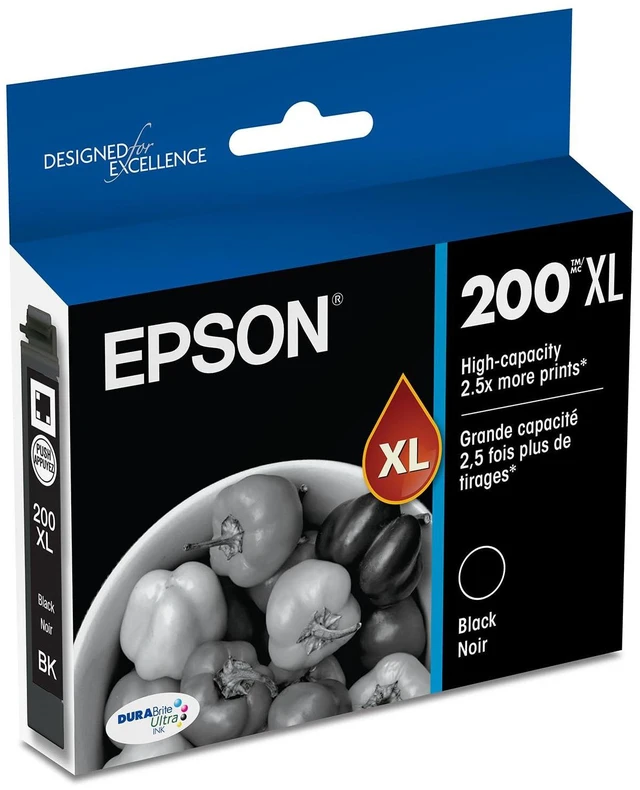Main image of 200 DURABrite Ultra Ink High Capacity Black Cartridge (T200XL120-S) Works with Workforce WF-2520, 2530, 2540, Expression XP-200, 300, 310, 400, 410