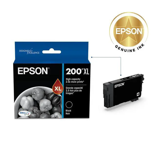 Alt view image 2 of 6 - 200 DURABrite Ultra Ink High Capacity Black Cartridge (T200XL120-S) Works with Workforce WF-2520, 2530, 2540, Expression XP-200, 300, 310, 400, 410