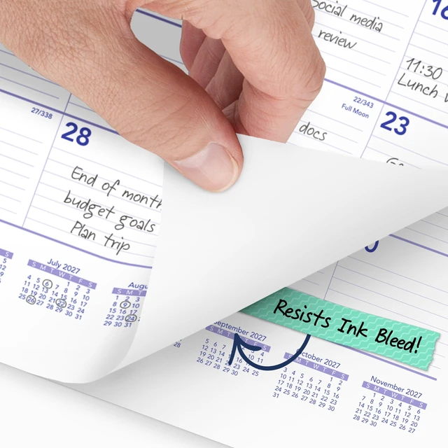 Alt view image 2 of 5 - 2027 Wall Calendar, Monthly, 15" x 12" Planner, Ruled Daily Blocks (PM82827)