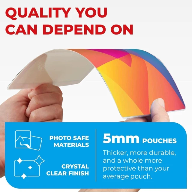 Alt view image 5 of 7 - 5 Mil Thermal Laminating Sheets Pouches 225ct for Laminator Thermal Laminating Pouches for Letter Size Document, for Office, Classroom and School Supplies, Fits All Laminator Machine