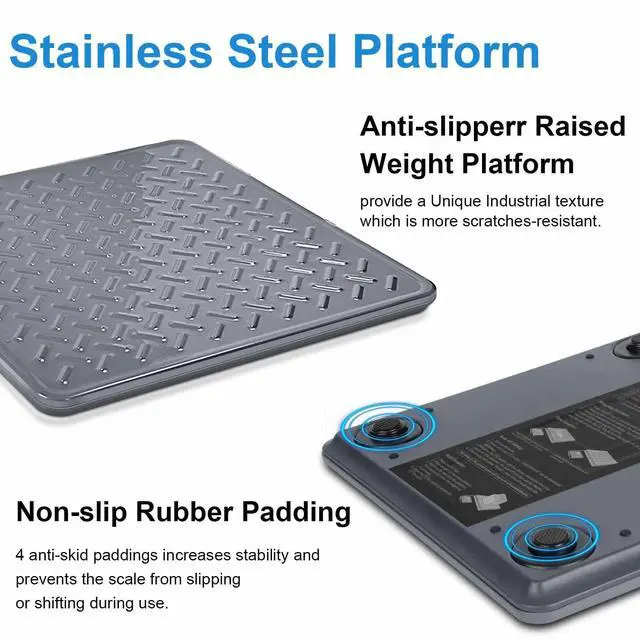 Alt view image 3 of 7 - Shipping Scale, 440 lb x 1 oz Heavy Duty Digital Postal Scale Alloy Steel Platform with Hold, Tare & Backlit LCD, Package & Luggage Scale, Battery & AC Adapter Included