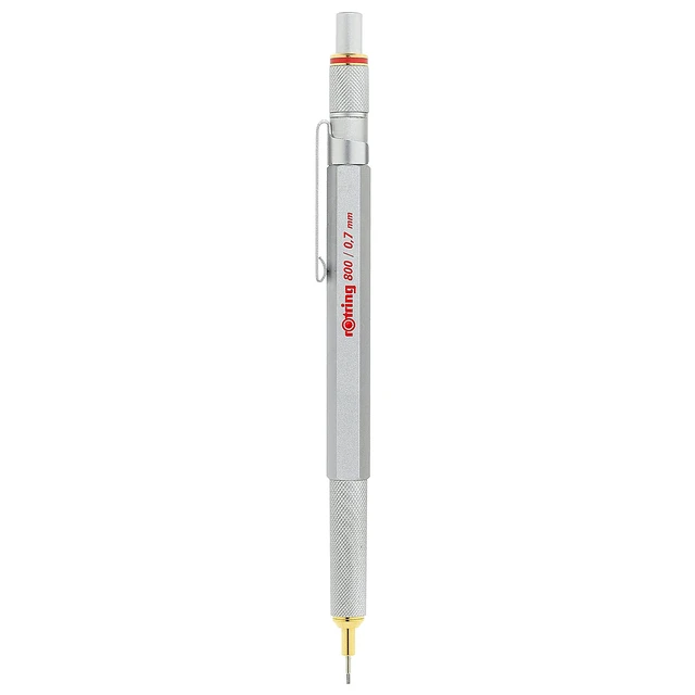 Alt view image 2 of 7 - 800 Mechanical Pencil, 0.7 mm, Silver Metal Barrel