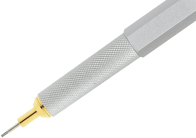 Alt view image 3 of 7 - 800 Mechanical Pencil, 0.7 mm, Silver Metal Barrel
