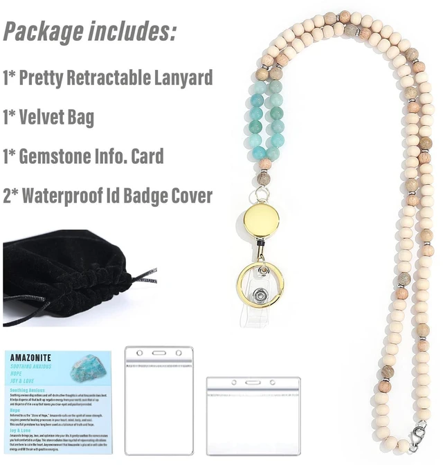 Alt view image 3 of 6 - Lanyards for Keys Lanyard for Id Badges Teacher Lanyard Retractable for Id Badges Holder Cute Keychain Lanyard Women