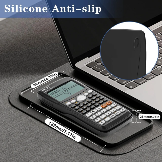 Alt view image 2 of 6 - Scientific Calculators with Graphing Calculator, 10 Modes/ 4 Functions Graphing Calculator, Desktop Math Calculator Ideal for School Supplies, Students, College, Teachers(Black)