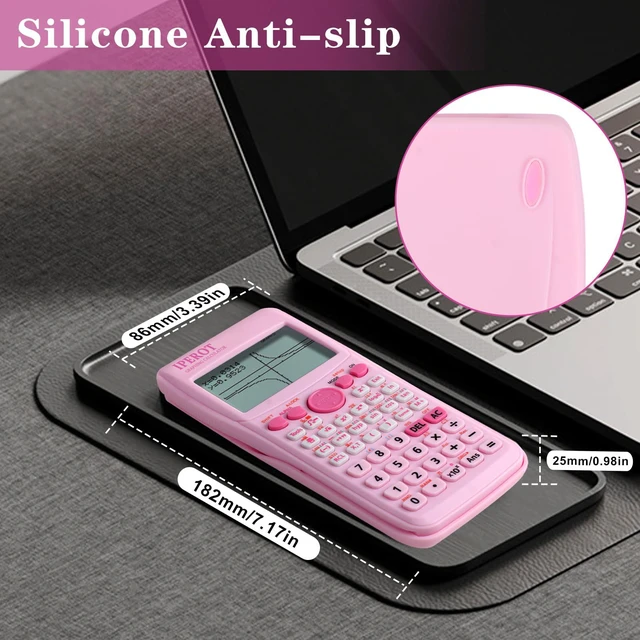 Alt view image 2 of 7 - Scientific Calculators with Graphing Calculator, 10 Modes/ 4 Functions Pink Scientific Graphing Calculators, Desktop Math Calculator Ideal for School Supplies, Students, College, Teachers
