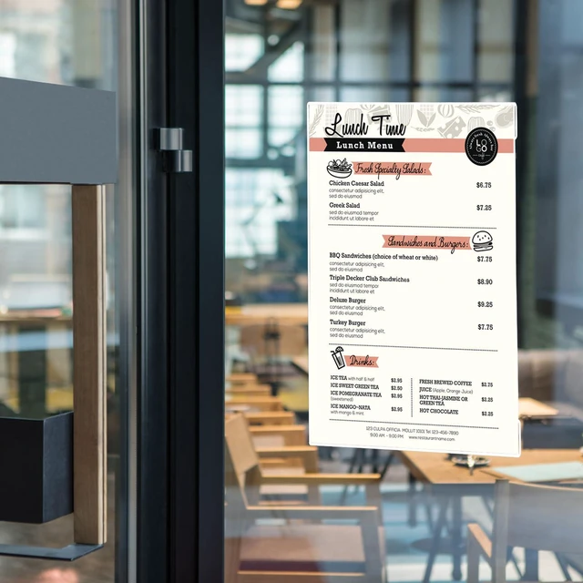 Alt view image 7 of 7 - Acrylic Sign Holder 11 x 17 Wall Mount with Tape, 8 Pack Vertical Sturdy Clear Vertical Wall Display with Secure Adhesive for Smooth Surfaces and Easy Paper Changes in Offices and Stores