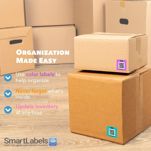 Alt view image 6 of 7 - QR Code Stickers with AI Photo Analysis App - Auto-Creates Item Descriptions - No Typing - Made in USA - QR Code Labels for Storage & Inventory Tracking, Organization & Moving, Pack of 48