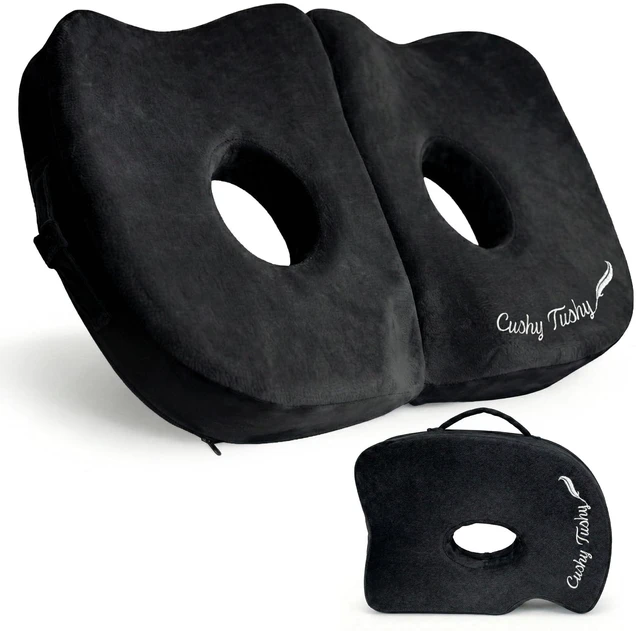 Main image of Seat Cushion | Premium Foldable Sit Bone Cushion for Pressure Relief, Hip, Hamstrings & Sciatica Comfort | Butt Pillow | Ergonomic Ischial Tuberosity Support for Home, Office & Driving