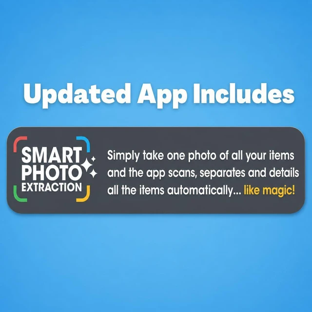 Alt view image 2 of 7 - QR Code Stickers with AI Photo Analysis App - Auto-Creates Item Descriptions - No Typing - Made in USA - QR Code Labels for Storage & Inventory Tracking, Organization & Moving, Pack of 48