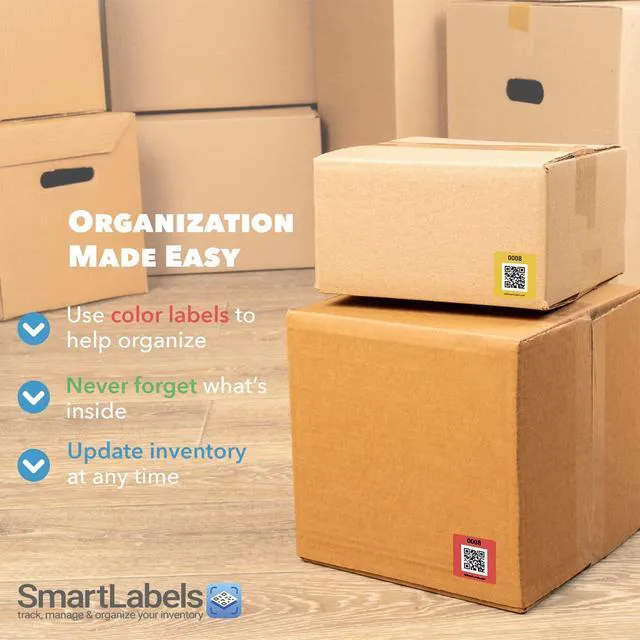 Alt view image 6 of 7 - QR Code Stickers with AI Photo Analysis App - Auto-Creates Item Descriptions - No Typing - Made in USA - QR Code Labels for Storage & Inventory Tracking, Organization & Moving, Pack of 48