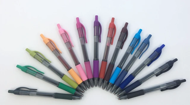 Alt view image 3 of 3 - SARASA X20 Retractable Gel Pen, Blue Ink, 0.7mm, 12-Pack Rapid-Dry Ink, Smear-Resistant, Ideal for Left-Handed Writers, Note-Taking, Office, School Supplies, Medium Point Tip (46820)
