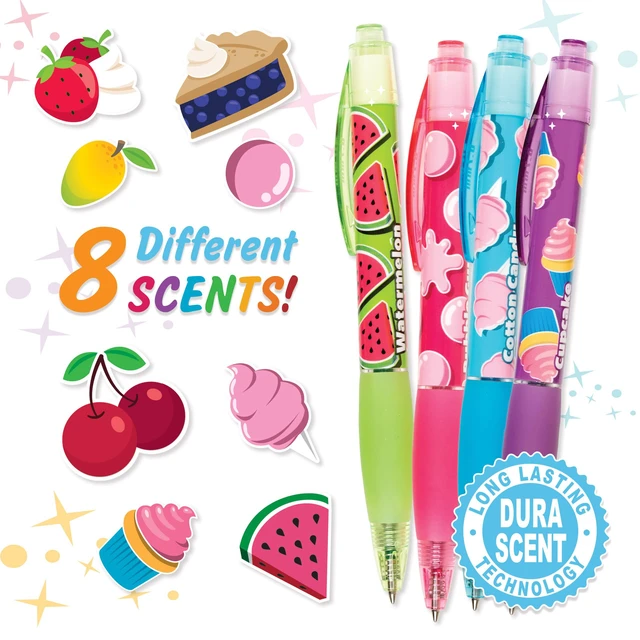 Alt view image 2 of 6 - Glitter Gel Smens (2 Pack) - Gourmet Scented Pens, Colored Glitter Gel Ink, Medium Point, 8 Count