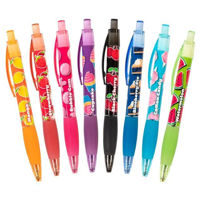Alt view image 5 of 6 - Glitter Gel Smens (2 Pack) - Gourmet Scented Pens, Colored Glitter Gel Ink, Medium Point, 8 Count
