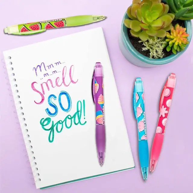 Alt view image 4 of 6 - Glitter Gel Smens (2 Pack) - Gourmet Scented Pens, Colored Glitter Gel Ink, Medium Point, 8 Count