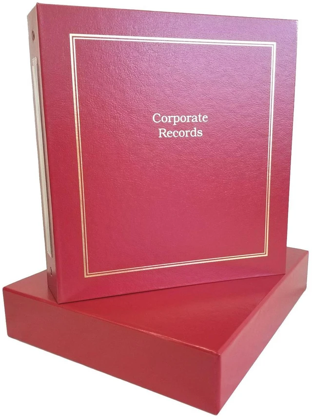 Alt view image 2 of 3 - LLC Kit (Red) - Binder, Slipcase, Operating Agreement, Membership Certificates, Index Tabs & Metal Seal