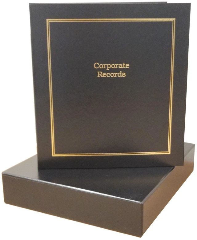 Alt view image 2 of 3 - Not for Profit Corporate Kit (Black) - Binder, Slipcase, Stock Certificates, Index Tabs & Metal Corporate Seal