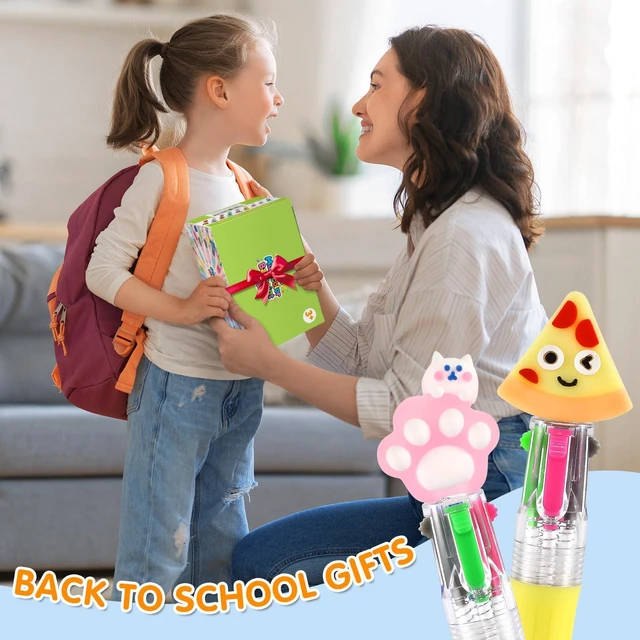 Alt view image 2 of 7 - 60Pcs Multicolor 4-in-1 Pens for Classroom Prizes, Teacher School Supplies 0.5mm Cute Kawaii Ballpoint Pens, Bulk Gifts for Back to School, Teacher Appreciation, Student Rewards & Treasure Box Prizes