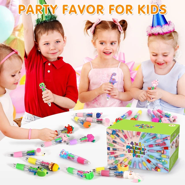 Alt view image 4 of 7 - 60Pcs Multicolor 4-in-1 Pens for Classroom Prizes, Teacher School Supplies 0.5mm Cute Kawaii Ballpoint Pens, Bulk Gifts for Back to School, Teacher Appreciation, Student Rewards & Treasure Box Prizes