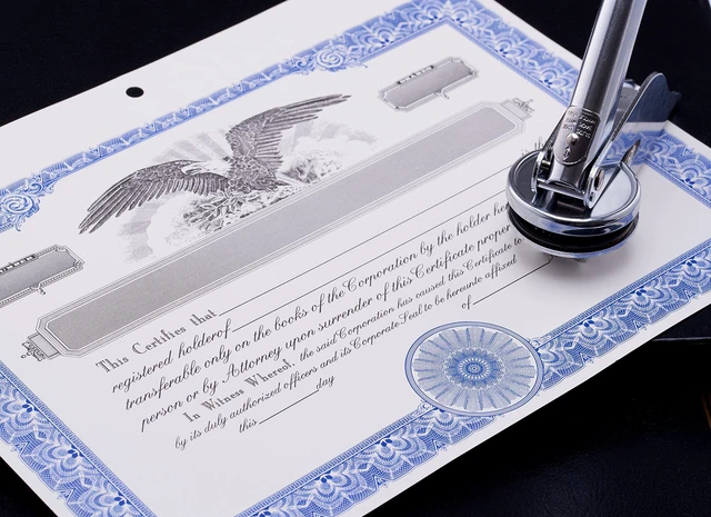 Alt view image 4 of 4 - Corporate Kit (Black) - Binder, Slipcase, Minutes & Bylaws, Stock Certificates, Index Tabs & Metal Corporate Seal