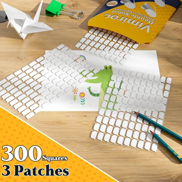 Alt view image 7 of 7 - Adhesive Stick Dots, Putty Sticky Tack, Double Sided Mounting Glue Dots for Wall Hanging, Crafts, Balloons, Poster, Festival, Party, Decorations - 300 Dots
