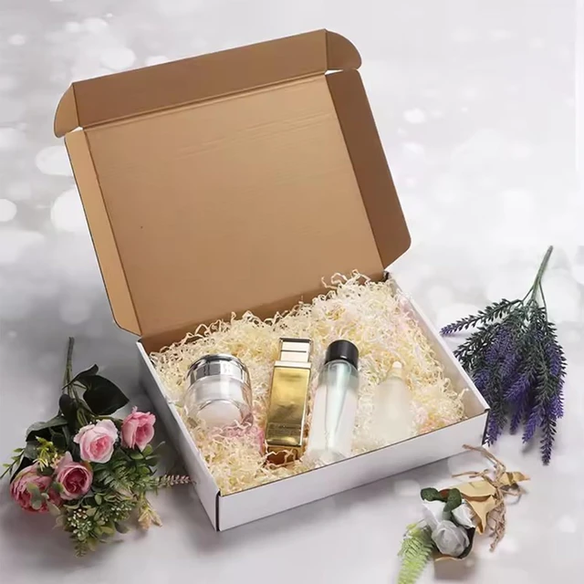 Alt view image 4 of 7 - 50 Pack 7x5x2 Small Shipping Boxes, White Corrugated Cardboard Packaging Box for Small Business
