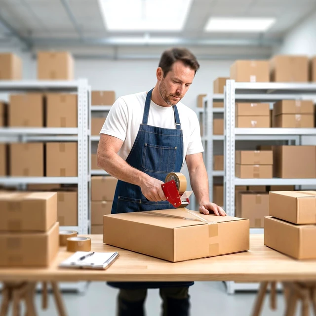 Alt view image 7 of 7 - 12x12x3 Shipping Boxes 25 Pack, Brown Corrugated Cardboard Boxes with Side-Lock and Pre-Applied Double-Sided Tape, Easy Assemble Packing Mailer Boxes for Small Business Shipping