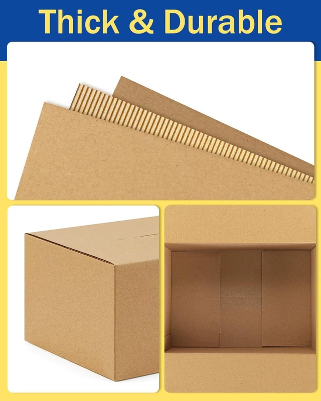 Alt view image 4 of 7 - Assorted-Sizes-Shipping-Boxes-45-Pack: 9x6x4 & 10x7x5 & 11x6x6 Small-Shipping-Boxes-Mailers, Brown Corrugated-Cardboard-Boxes-for-Packing-Small-Business Mailing