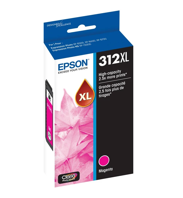 Alt view image 4 of 7 - T312 Claria Photo HD -Ink High Capacity Magenta -Cartridge (T312XL320-S) for Select Expression Photo Printers (Pack of 2)