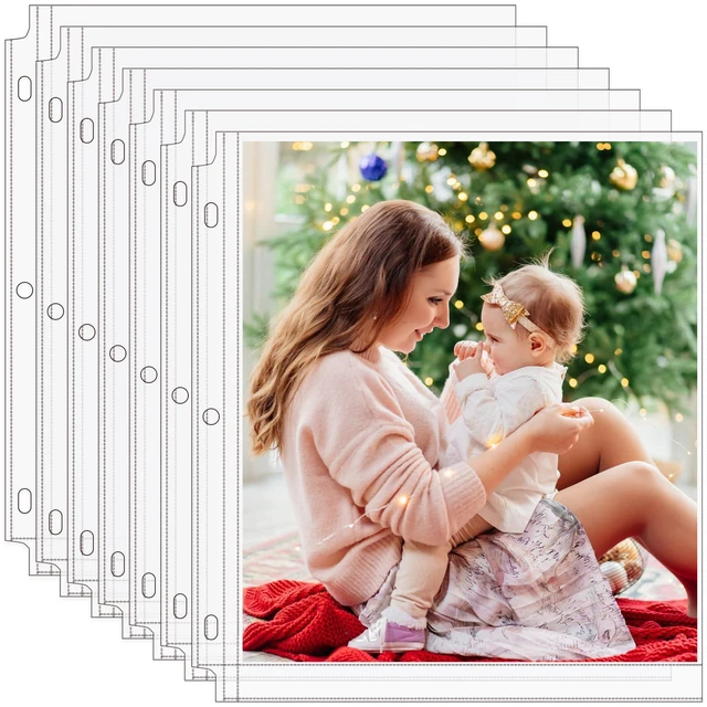 Main image of 120 Pack 8x10 Photo Sleeves for 3 Ring Binder(120 Picture),1 Pocket Heavy-Duty Archival Page Protectors, Clear Photo Album Refill Pages, Plastic Binder Sleeves with Pockets, Acid-Free Inserts