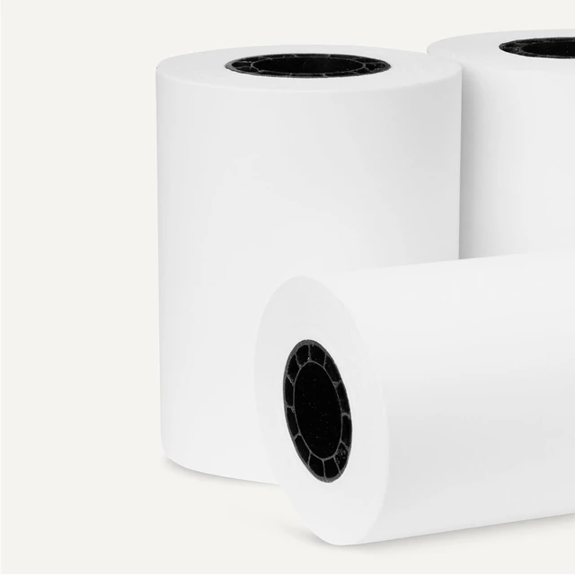 Alt view image 3 of 5 - Thermal Paper Receipt Rolls for POS, 2 1/4" x 50', BPA-Free, FSC Certified, Recycled Materials, White, 50 Rolls