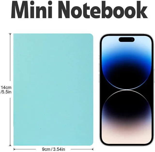 Alt view image 2 of 6 - 100 Pack Small Mini Notebook Bulk, 3.5x5.5 Lined Pocket Notebook with Colored Cover, 10 Colors 24 Sheets (48 Pages) Small Journals for Traveler, Students, School Supplies