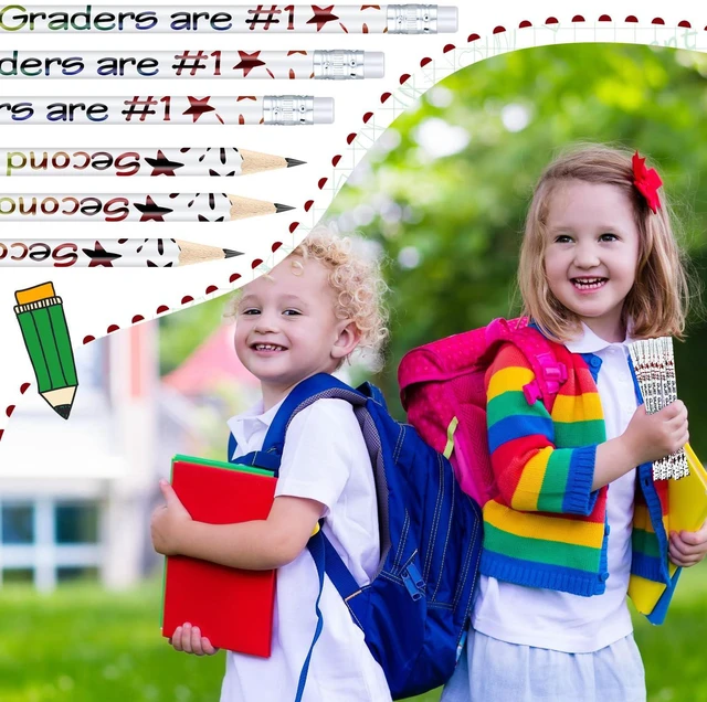 Alt view image 6 of 7 - 48 Pcs 2nd Graders Pencils Bulk Motivational Pencil with Eraser Welcome to Second Grade, Back to School Gifts for Students, Inspirational Pencil, for Student Teacher Classroom Reward