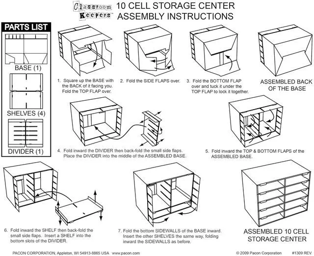 Alt view image 4 of 7 - Classroom Keepers Sturdy Cardboard Mailbox, 10-Slot, Blue, 16-5/8"H x 21" W x 12-7/8"D, 1 Unit