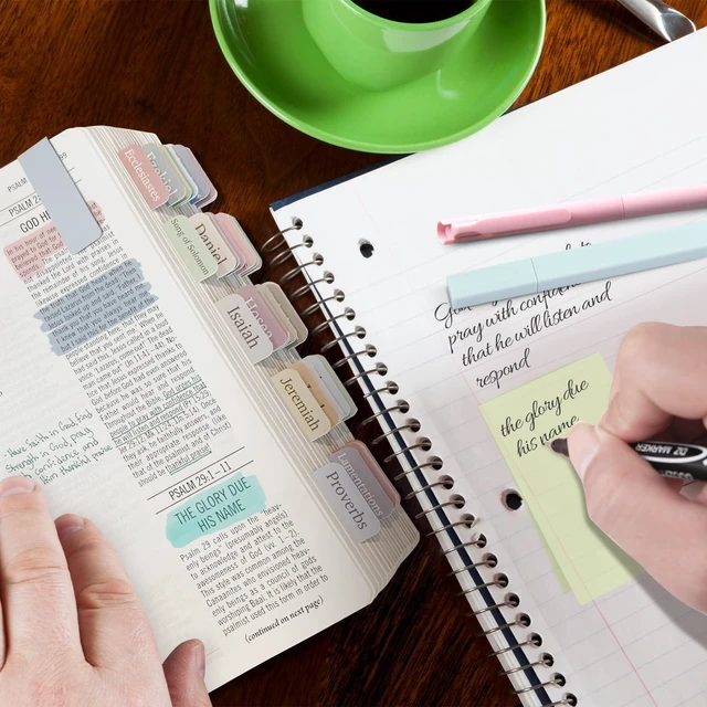 Alt view image 4 of 7 - 58 Bible Study Supplies Journaling Kit, Bible Highlighters, Khaki Bible Study Kit for Women, Bible Accessories Helps Highlight Verses, Organize Notes and Deepen Faith Through Scripture Prayer
