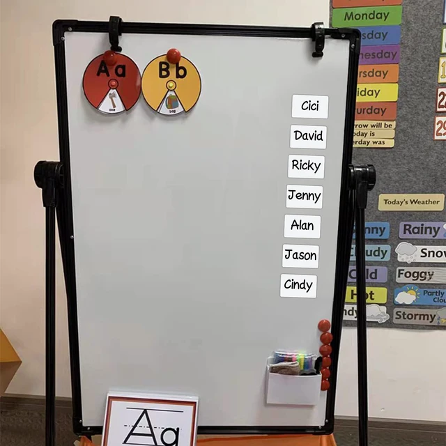 Alt view image 6 of 7 - Dry Erase Magnetic Label 5x3 Inch White, Reusable Magnetic Dry Erase Labels for WhiteboardsPack of 40