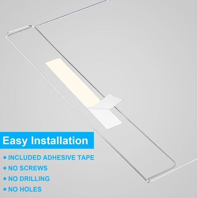 Alt view image 4 of 7 - Acrylic Sign Holder 8.5 x 11 Wall Mount, 18 Pack Clear Flyer Holders Self-Adhesive Clear Wall Display for Easy Paper Changes on Smooth Surfaces in Offices, Stores, Classrooms and Restaurants