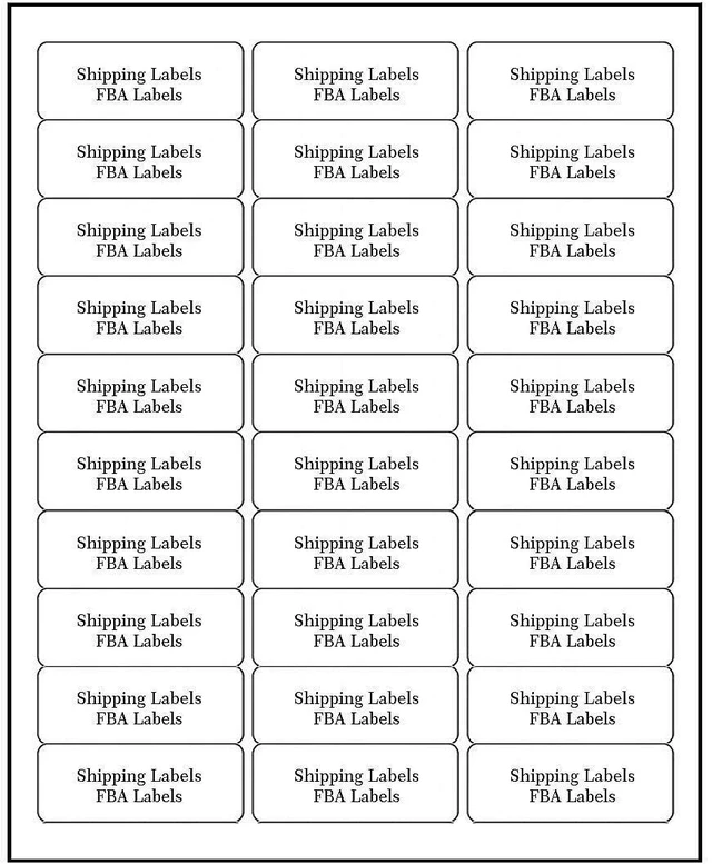 Main image of Address Labels for Inkjet Printers 1" x 2-5/8", Pack of 6000 Labels