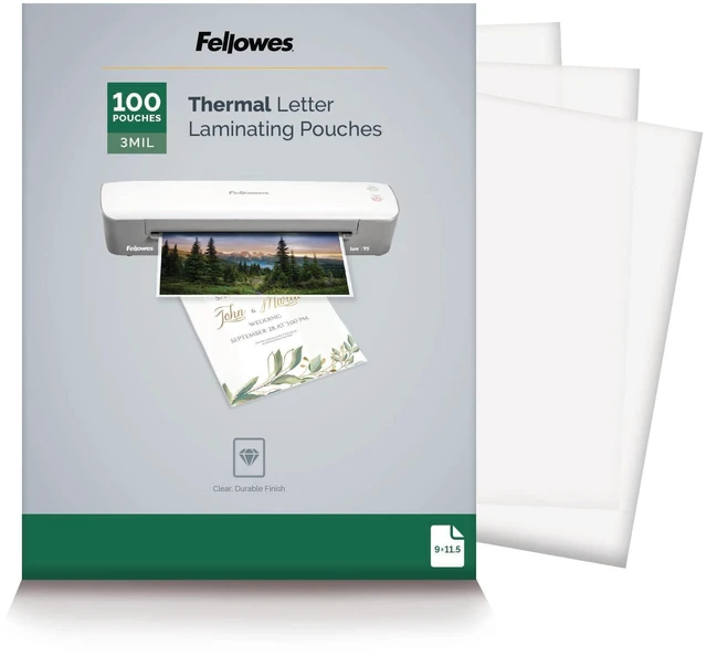 Main image of Thermal Laminating Pouches, Letter Size Sheets, 3 Mil, 100pk Premium Protection, Dry-Erase Friendly, Perfect for Classroom School Supplies & Projects, For Use with All Thermal Laminators