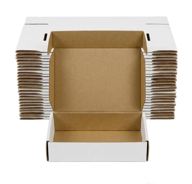 Main image of 20 Pack 12x9x4 Shipping Boxes, White Corrugated Cardboard Packaging Box for Small Business