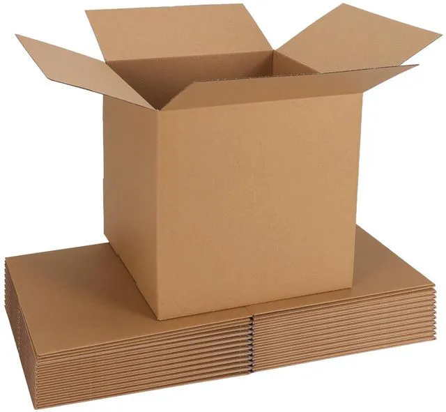 Main image of 12x12x12 Shipping Boxes 10 Pack, Brown Corrugated Cardboard Boxes with Side-Lock and Pre-Applied Double-Sided Tape, Easy Assemble Packing Mailer Boxes for Small Business Shipping