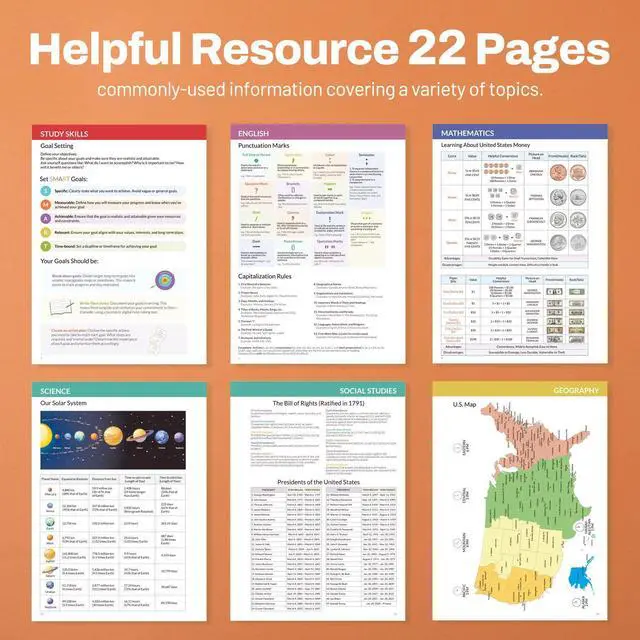 Alt view image 4 of 7 - Elementary Student Planner 2026-2027, Dated Academic Year Jul. 2026 - Jun. 2027, 6.5"×8.3" School Planner for Kids, Datebooks Weekly & Monthly Plan Book with Bookmark/Monthly Tabs, Solar System