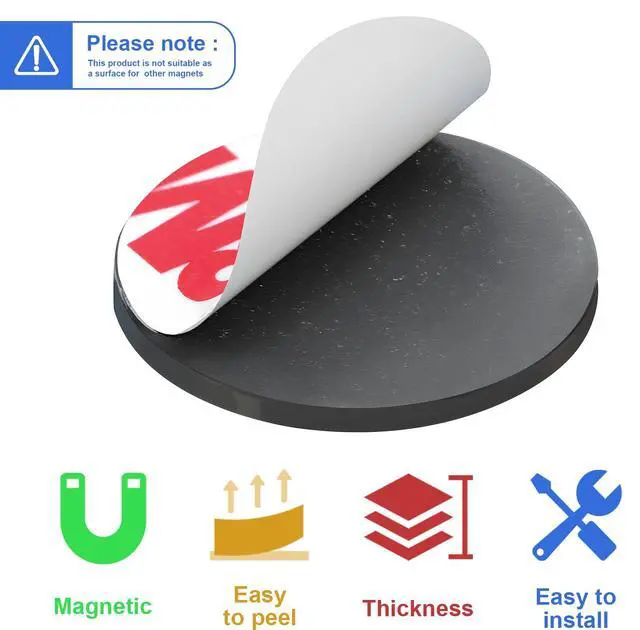 Alt view image 2 of 7 - 216Pack, Dia 0.8" /20mm Round Magnet Dots Stickers for Crafts, Mini Magnetic Tape with Adhesive Backing, Anisotropy Magnets Peel and Stick for DIY Art Projects