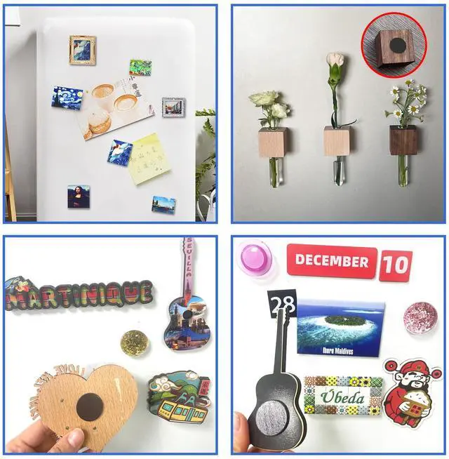 Alt view image 5 of 7 - 216Pack, Dia 0.8" /20mm Round Magnet Dots Stickers for Crafts, Mini Magnetic Tape with Adhesive Backing, Anisotropy Magnets Peel and Stick for DIY Art Projects