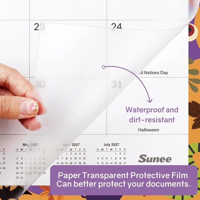 Alt view image 3 of 7 - Desk Calendar 2026-2027 Large 22x17 from October 2026 to March 2028, Extra Large Desktop Monthly Calendar Pad 18 Months For Teacher or Office, Desk Top, Seasonal