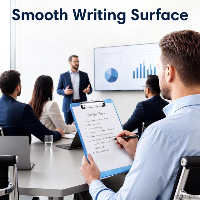 Alt view image 6 of 7 - Plastic Clipboards 12 Pack, 6 Colors, Letter Size, Sturdy & Smooth Writing Surface, Low Profile Metal Clip, No Bend Clipboard for School Classroom Office
