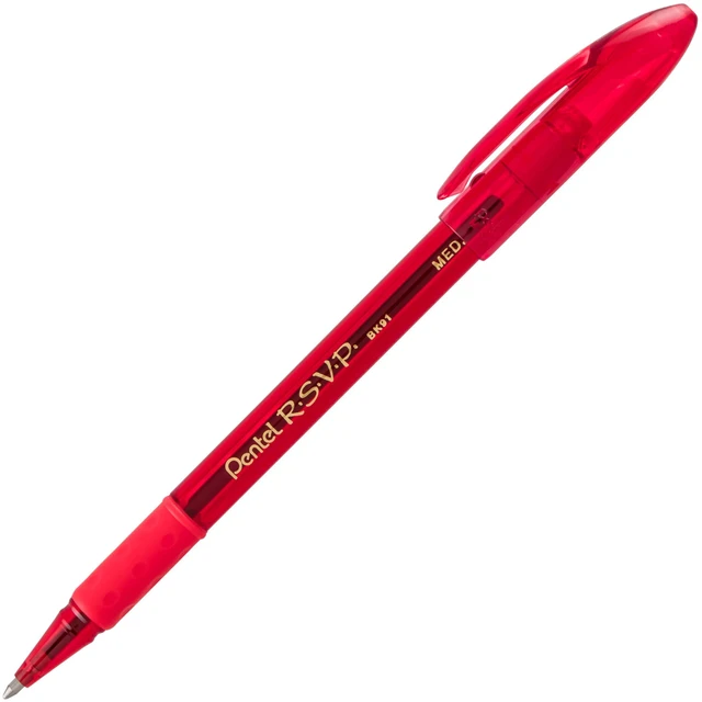 Alt view image 2 of 6 - RSVP Ballpoint Pen,(1.0mm),Medium Line,Assorted Ink (BK91CRBP8M),(Pack of 16)